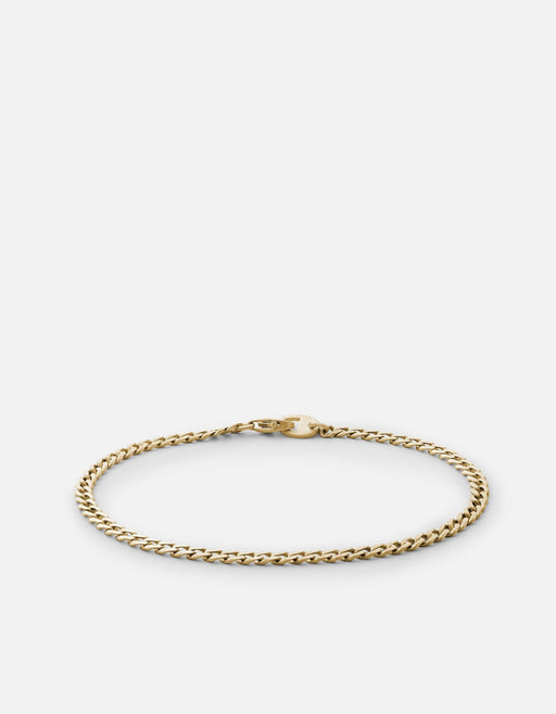 Miansai Bracelets Annex Cuban Chain Bracelet II, 14k Gold Matte Gold / S